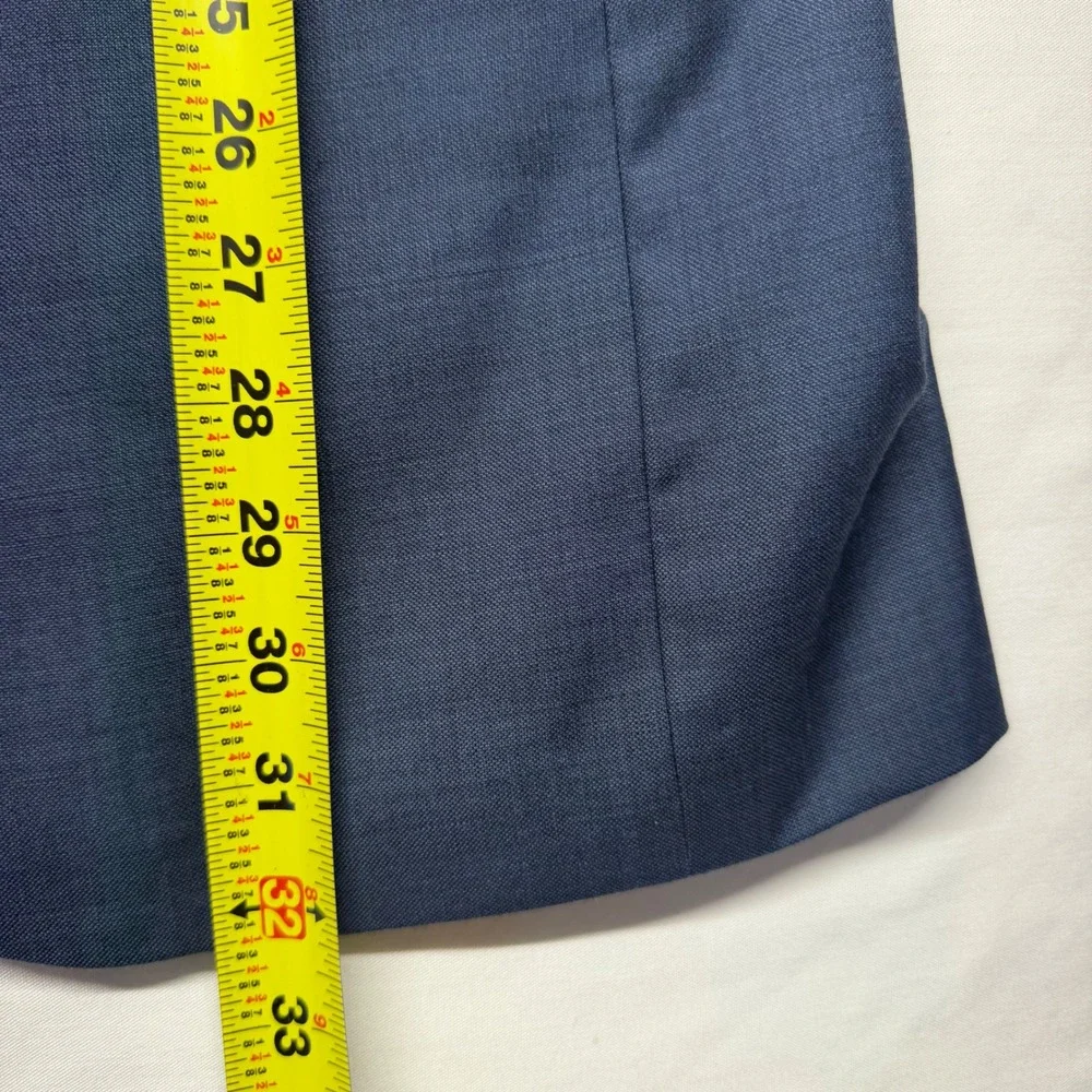 Jos A Bank Traveler Sport Coat 40XL Slim Fit Blue 100% Wool Blazer Extra Long